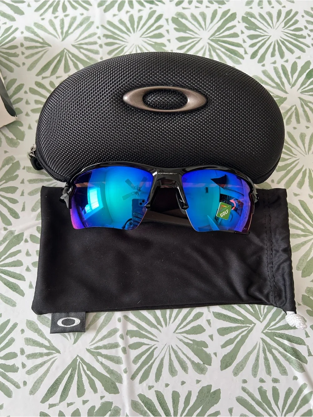 Oakley Prizm Golf Men’s Blue Purple Mirrored Sunglasses